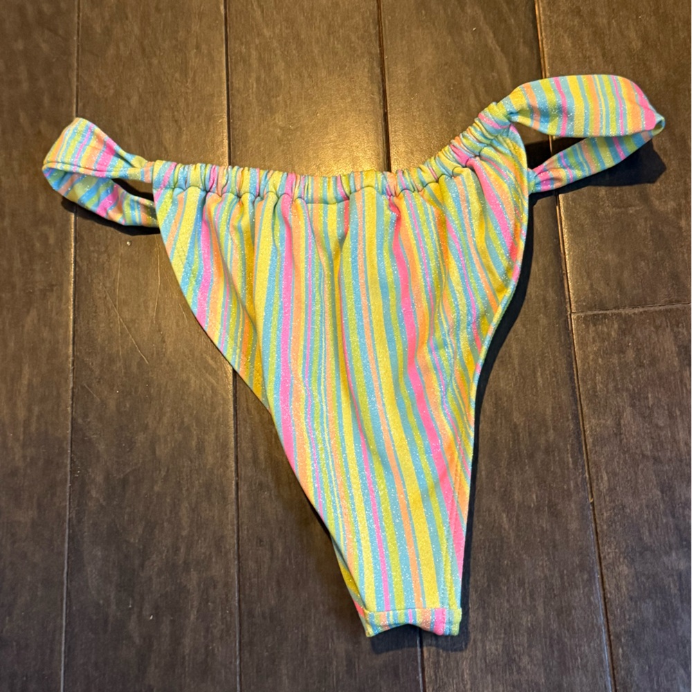 Pastel Striped Bikini - Picture 7 of 8